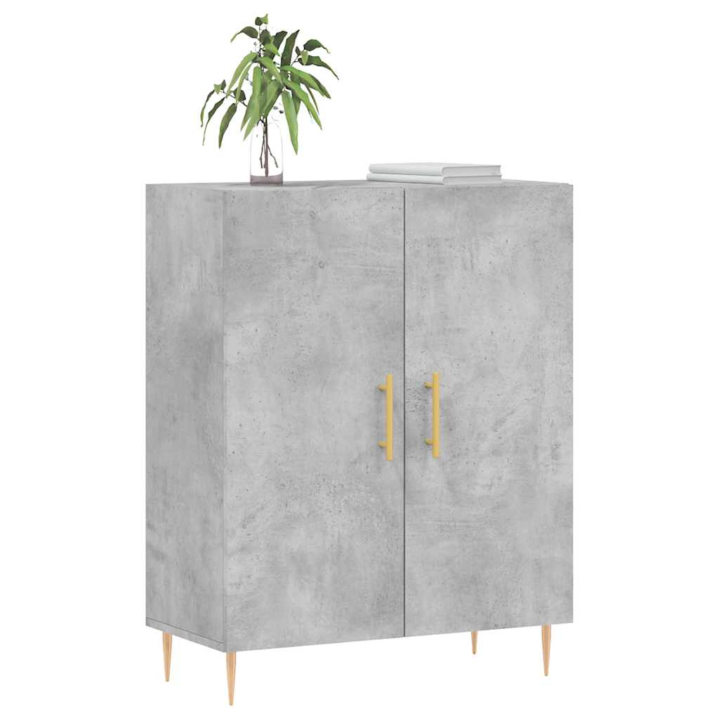 vidaXL Szafka, szarość betonu, 69,5x34x90 cm, materiał drewnopochodny