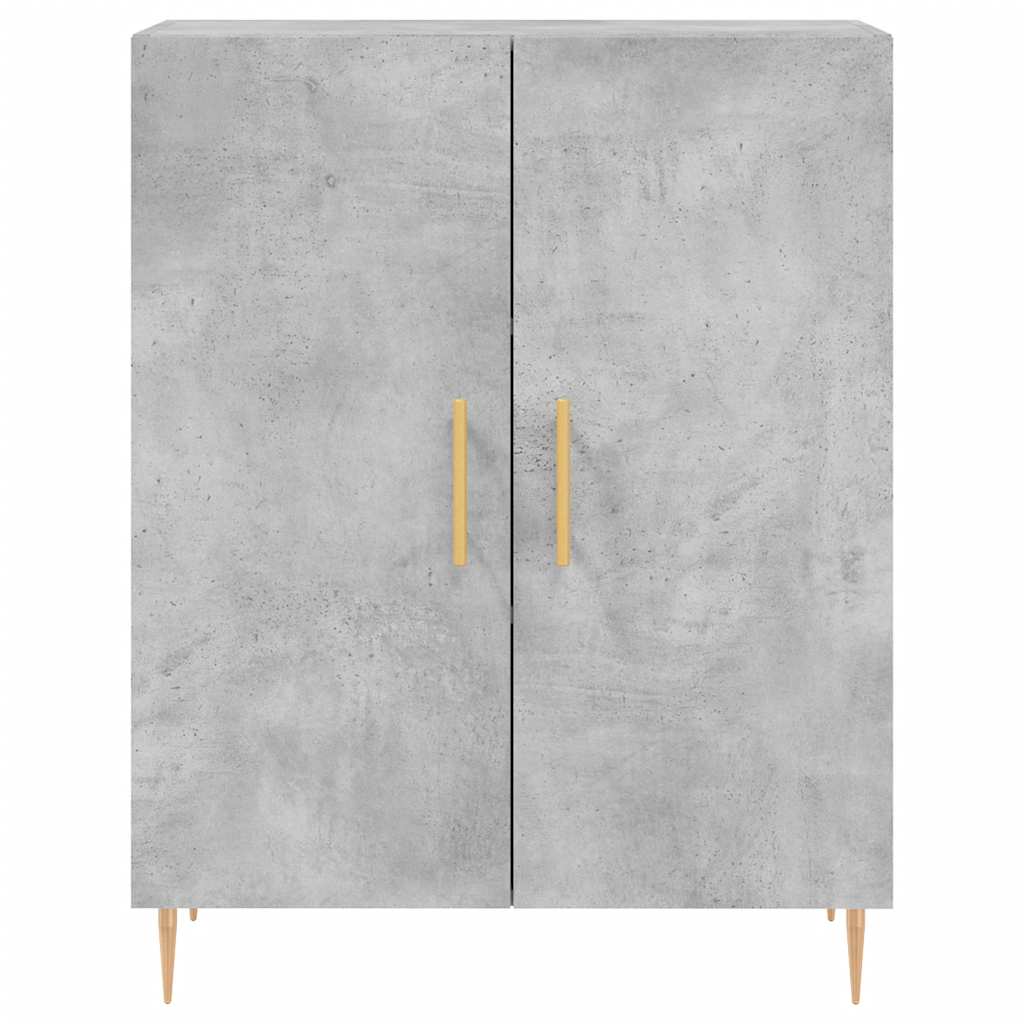 vidaXL Szafka, szarość betonu, 69,5x34x90 cm, materiał drewnopochodny