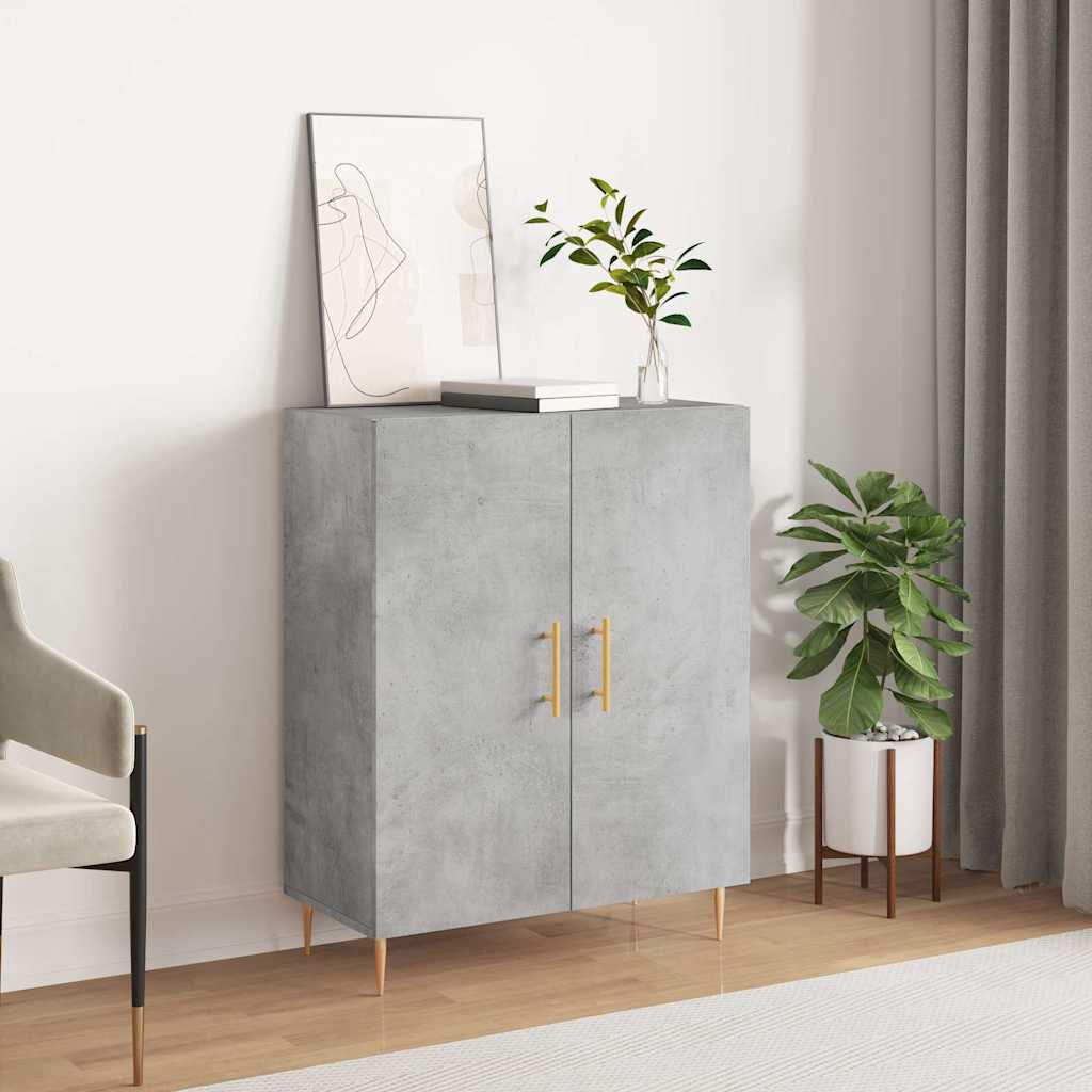 vidaXL Szafka, szarość betonu, 69,5x34x90 cm, materiał drewnopochodny