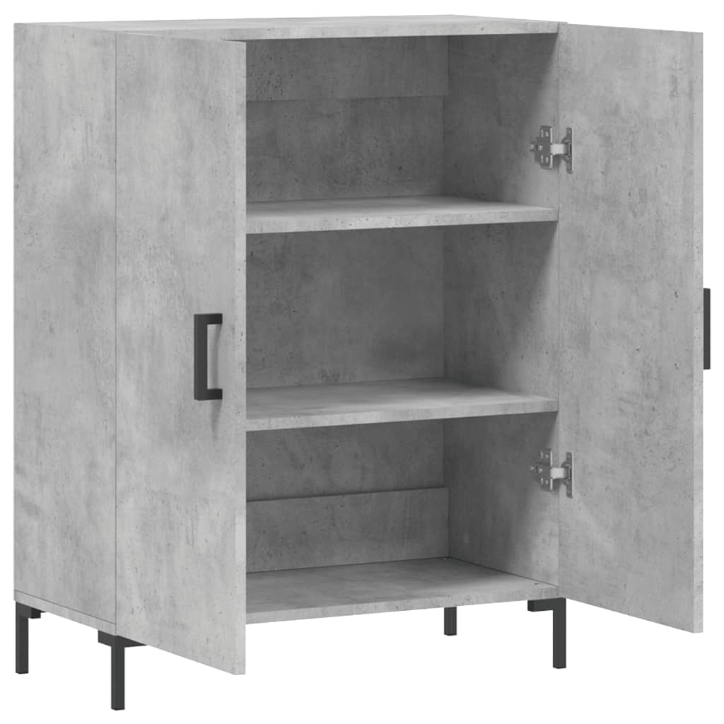 vidaXL Szafka, szarość betonu, 69,5x34x90 cm, materiał drewnopochodny