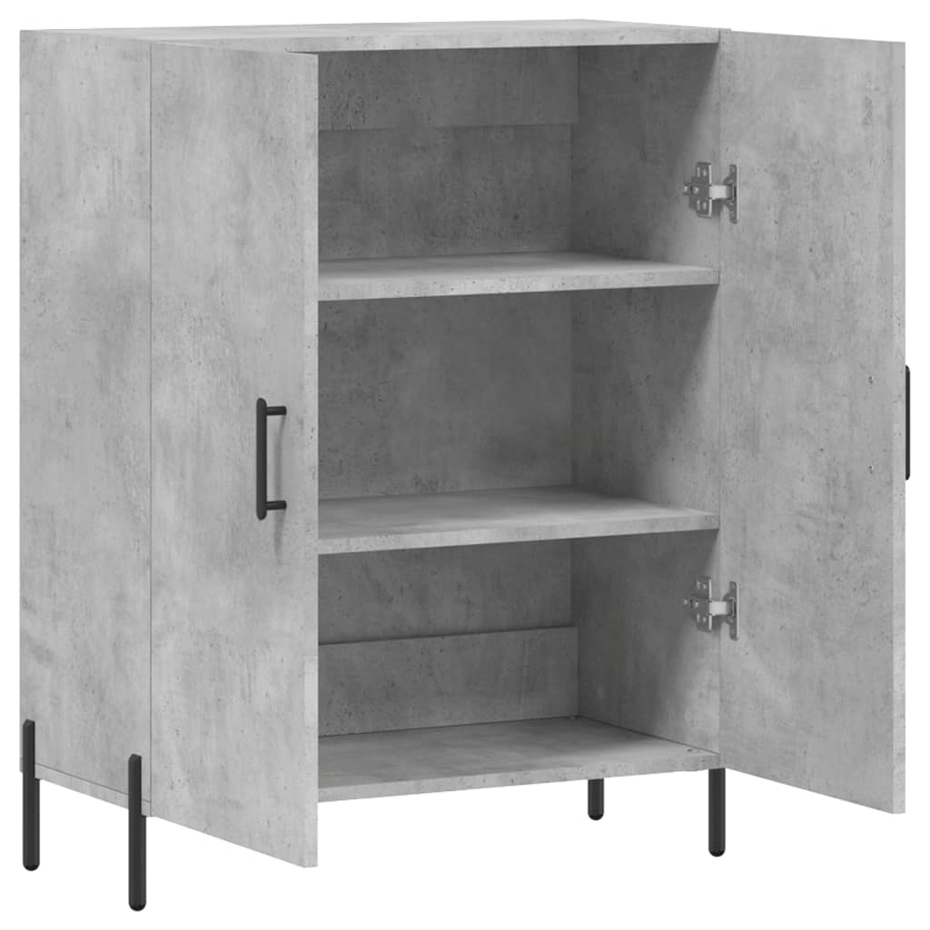 vidaXL Szafka, szarość betonu, 69,5x34x90 cm, materiał drewnopochodny
