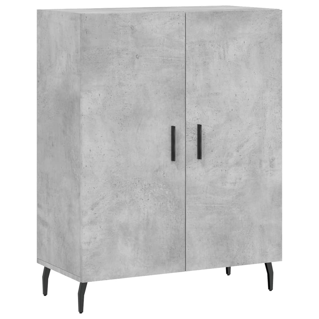 vidaXL Szafka, szarość betonu, 69,5x34x90 cm, materiał drewnopochodny