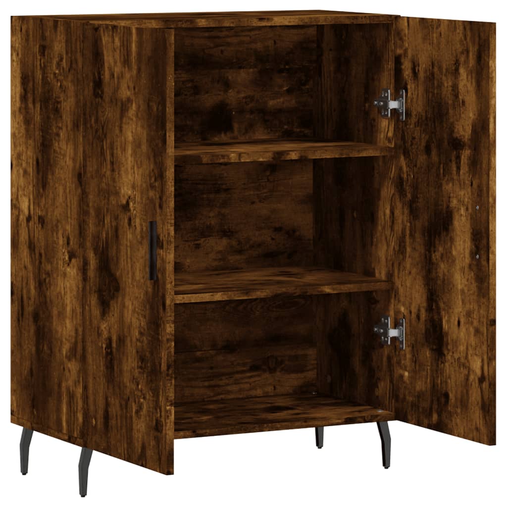 vidaXL Szafka, przydymiony dąb, 69,5x34x90 cm, materiał drewnopochodny