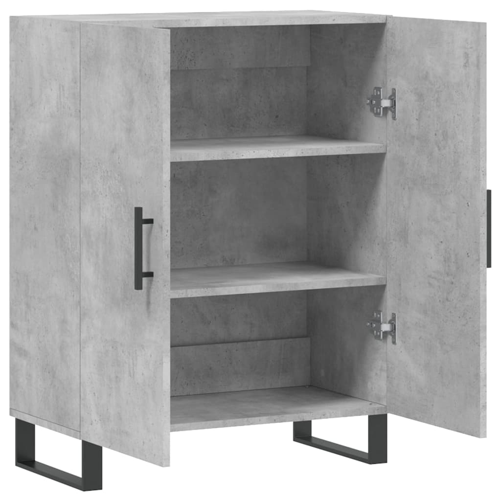 vidaXL Szafka, szarość betonu, 69,5x34x90 cm, materiał drewnopochodny