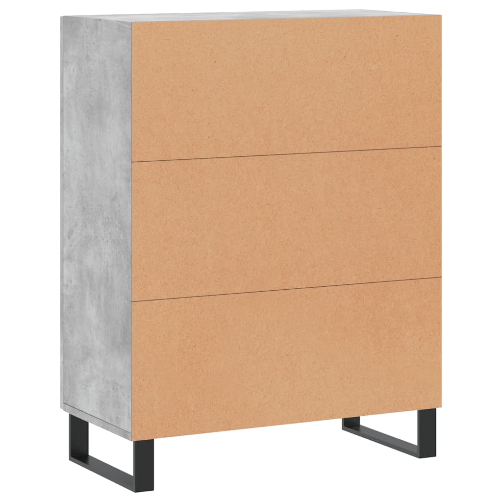 vidaXL Szafka, szarość betonu, 69,5x34x90 cm, materiał drewnopochodny