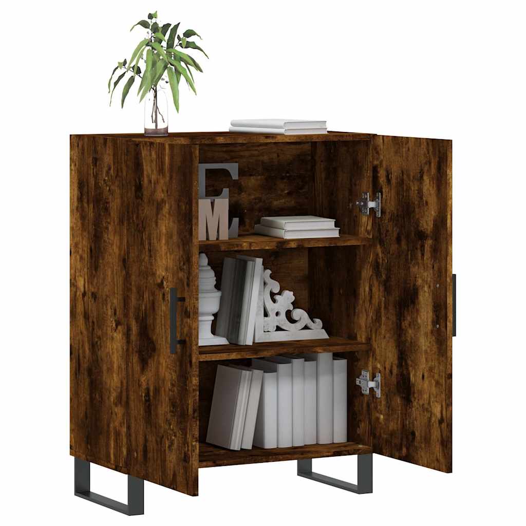 vidaXL Szafka, przydymiony dąb, 69,5x34x90 cm, materiał drewnopochodny