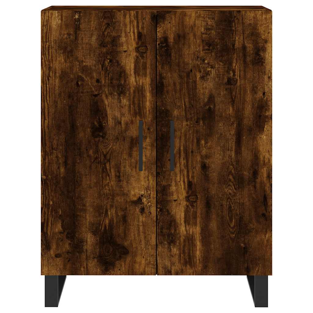 vidaXL Szafka, przydymiony dąb, 69,5x34x90 cm, materiał drewnopochodny