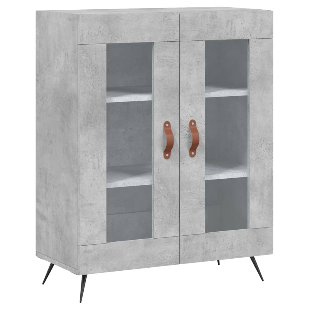vidaXL Szafka, szarość betonu, 69,5x34x90 cm, materiał drewnopochodny