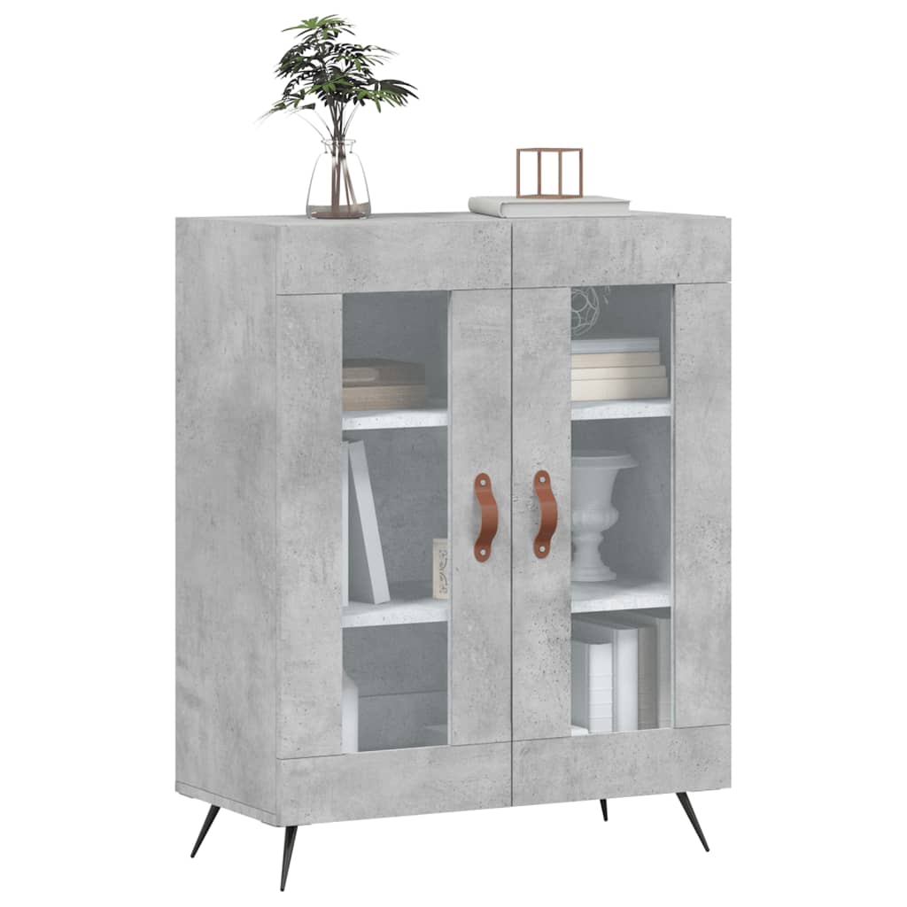 vidaXL Szafka, szarość betonu, 69,5x34x90 cm, materiał drewnopochodny