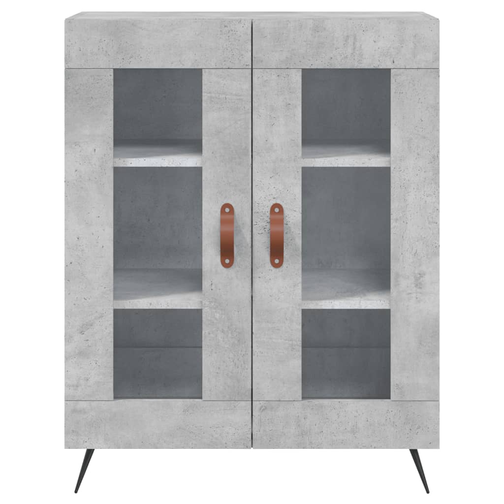 vidaXL Szafka, szarość betonu, 69,5x34x90 cm, materiał drewnopochodny