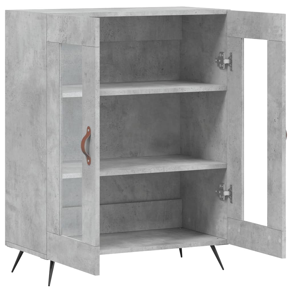 vidaXL Szafka, szarość betonu, 69,5x34x90 cm, materiał drewnopochodny