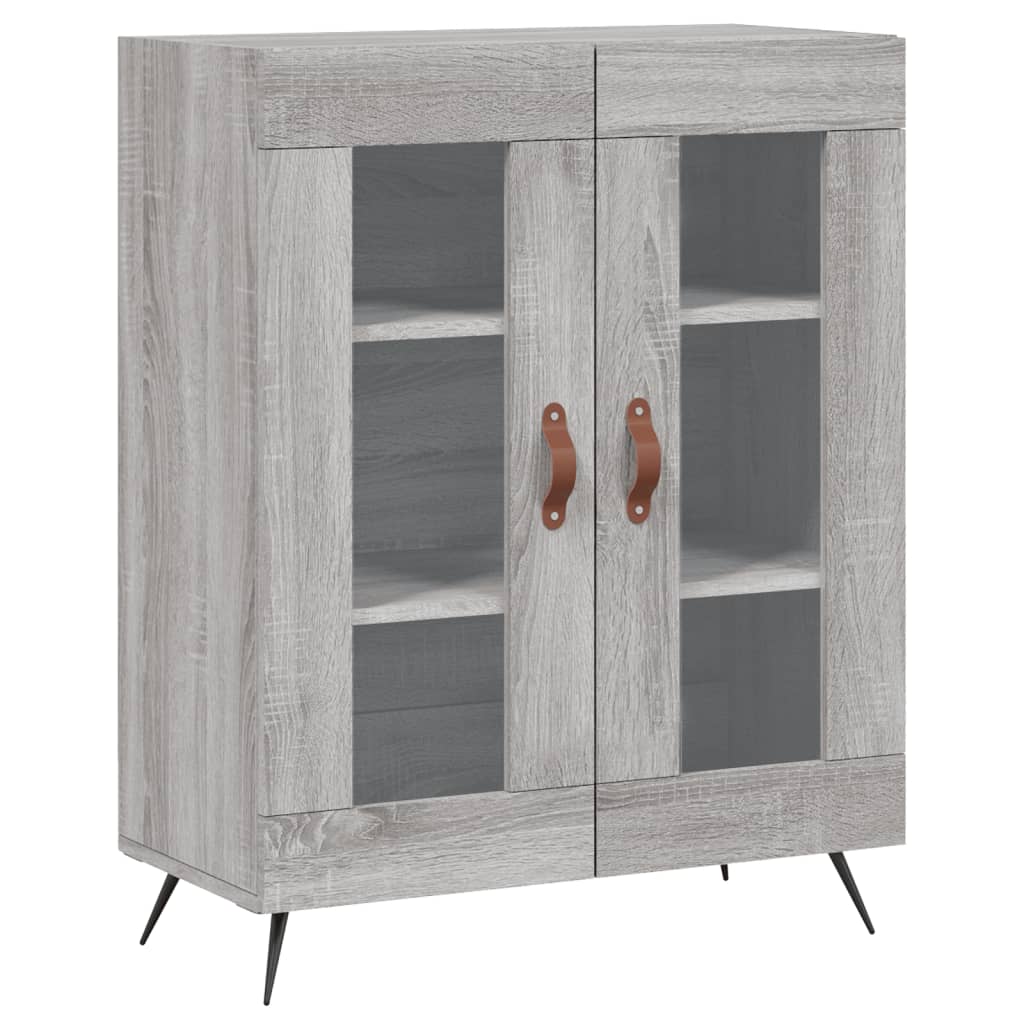 vidaXL Szafka, szary dąb sonoma, 69,5x34x90cm, materiał drewnopochodny
