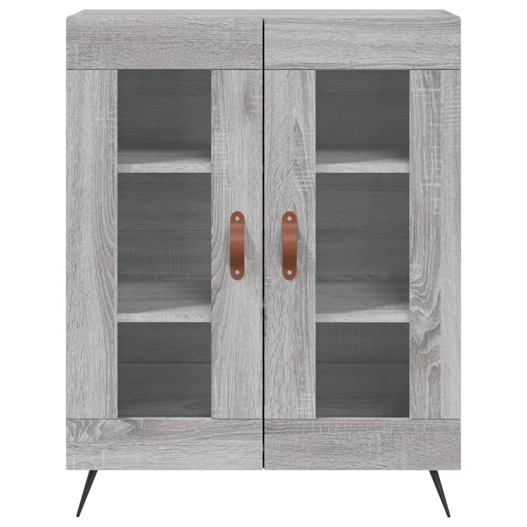 vidaXL Szafka, szary dąb sonoma, 69,5x34x90cm, materiał drewnopochodny