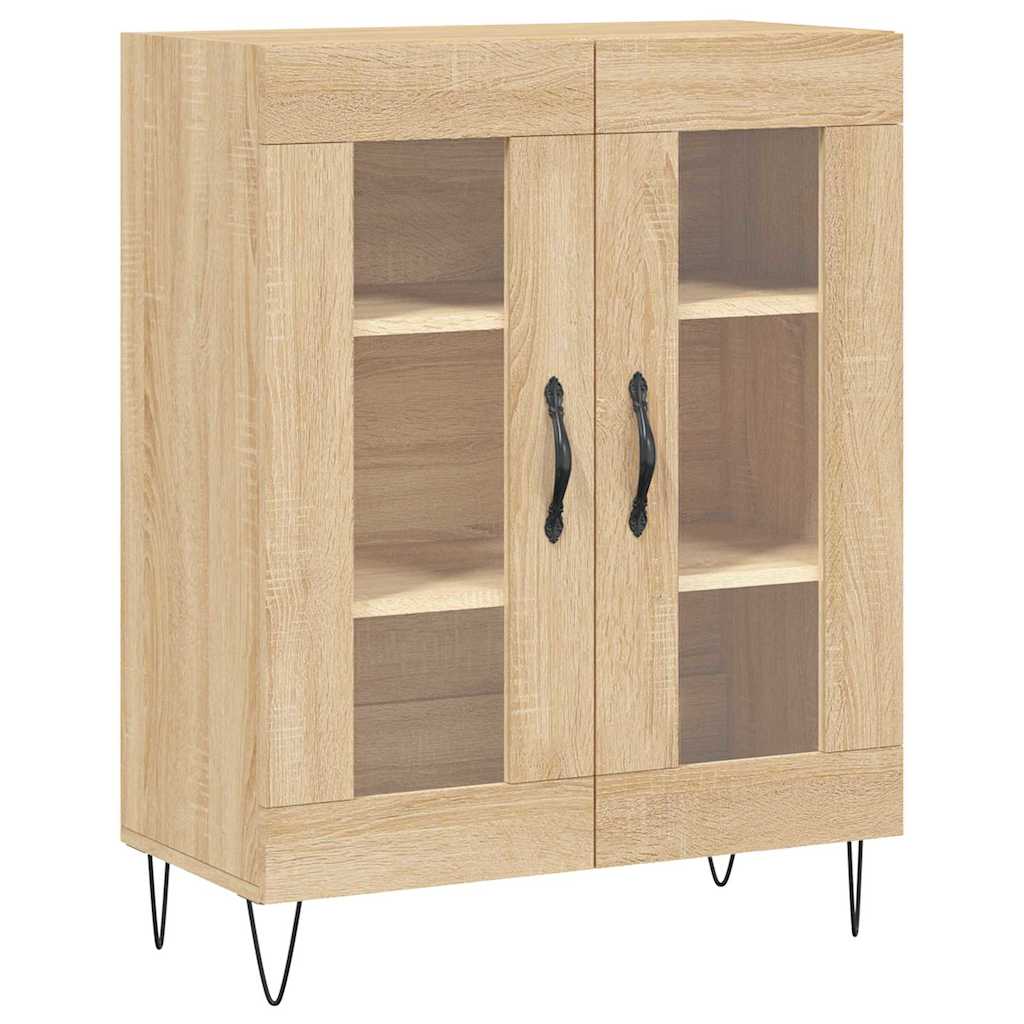 vidaXL Szafka, dąb sonoma, 69,5x34x90 cm, materiał drewnopochodny