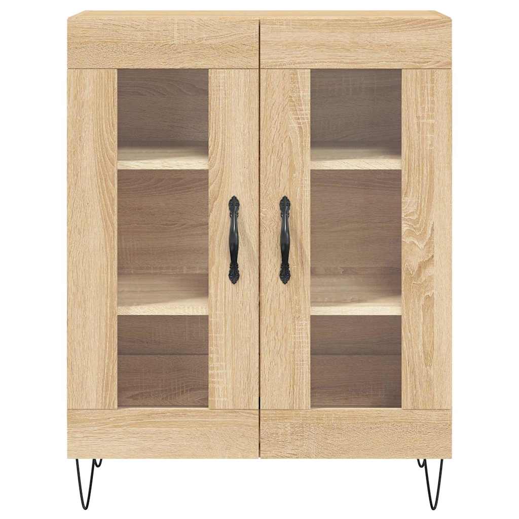 vidaXL Szafka, dąb sonoma, 69,5x34x90 cm, materiał drewnopochodny