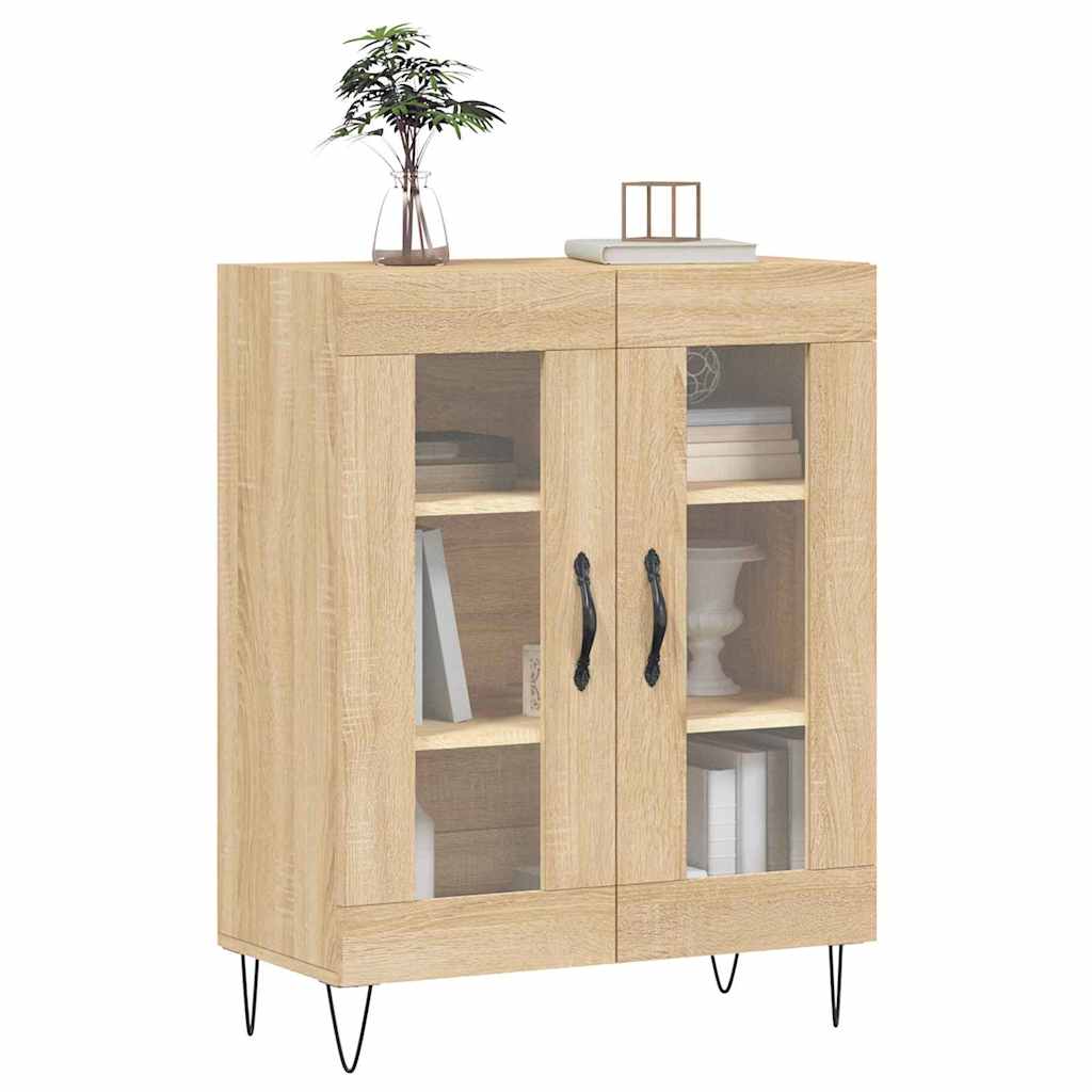vidaXL Szafka, dąb sonoma, 69,5x34x90 cm, materiał drewnopochodny