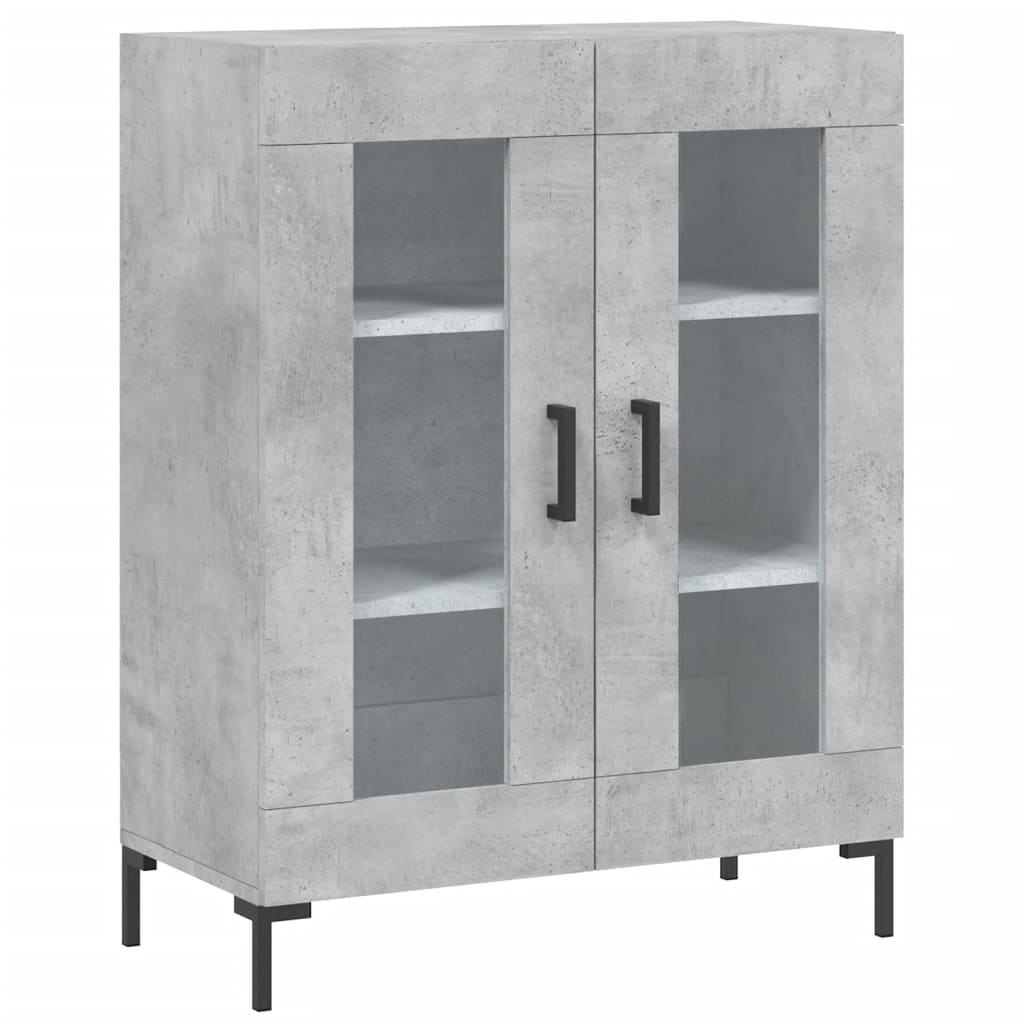 vidaXL Szafka, szarość betonu, 69,5x34x90 cm, materiał drewnopochodny