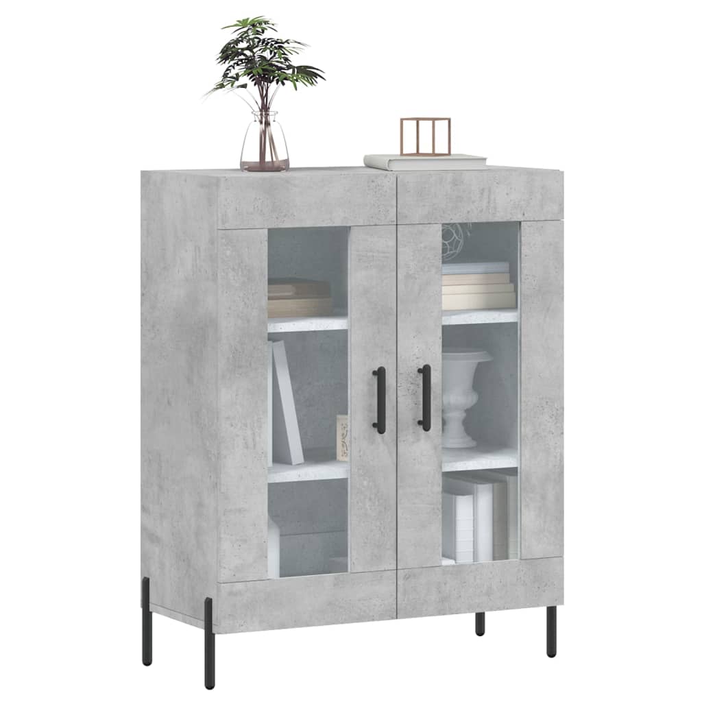 vidaXL Szafka, szarość betonu, 69,5x34x90 cm, materiał drewnopochodny