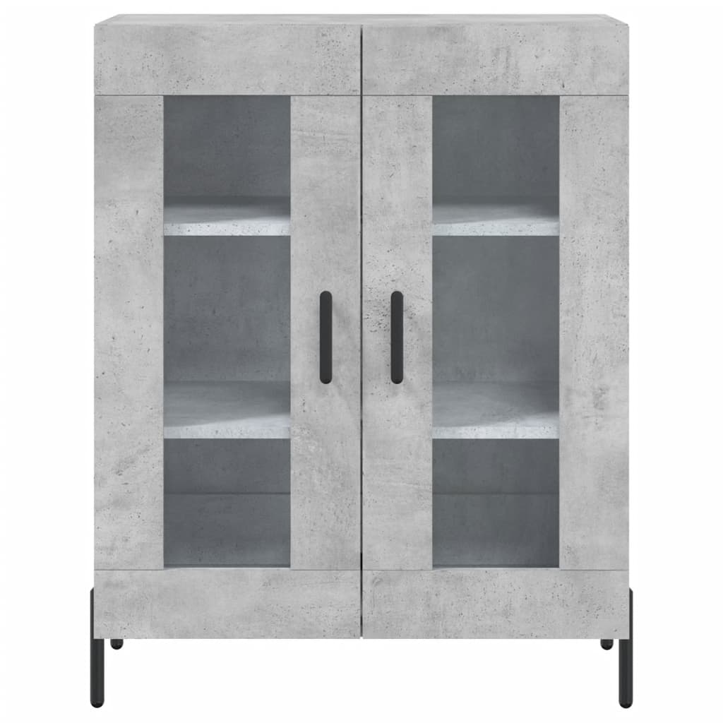 vidaXL Szafka, szarość betonu, 69,5x34x90 cm, materiał drewnopochodny
