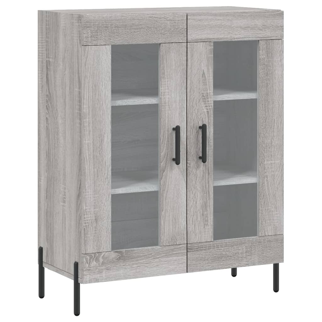 vidaXL Szafka, szary dąb sonoma, 69,5x34x90cm, materiał drewnopochodny