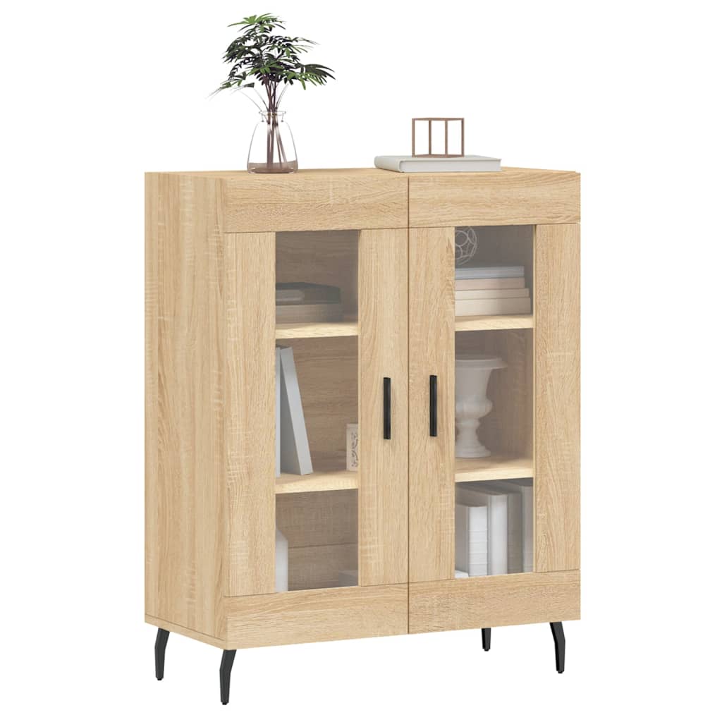 vidaXL Szafka, dąb sonoma, 69,5x34x90 cm, materiał drewnopochodny