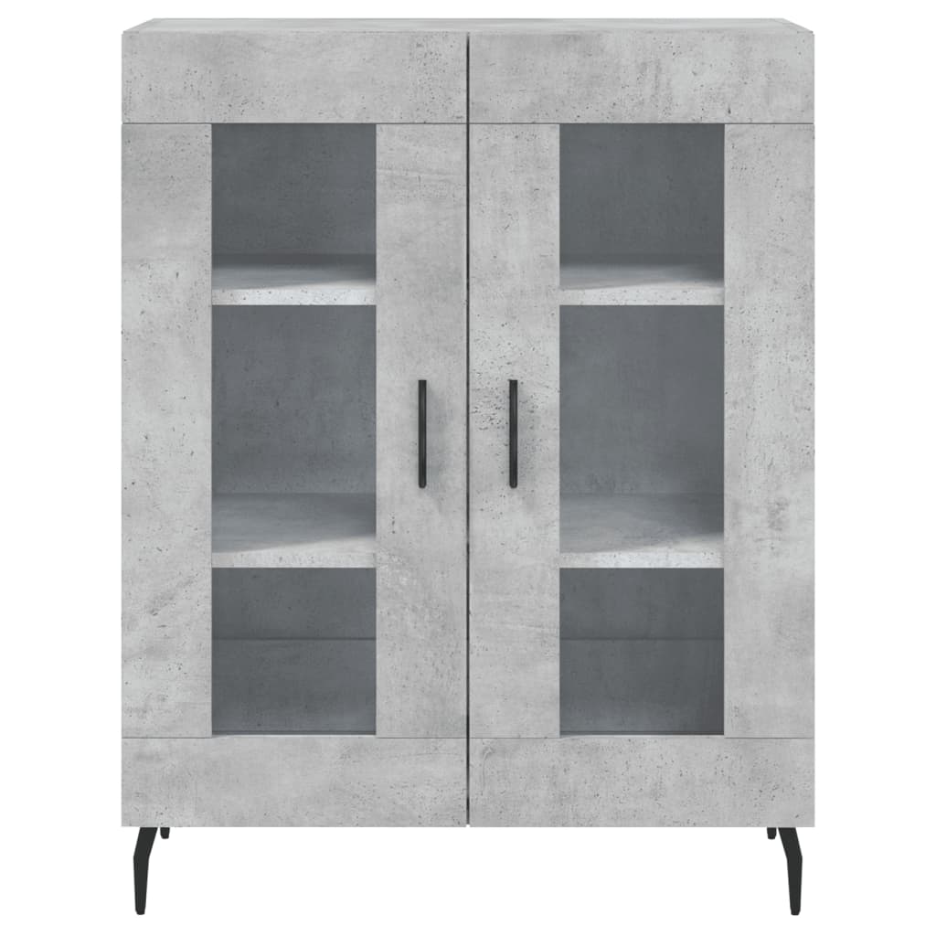 vidaXL Szafka, szarość betonu, 69,5x34x90 cm, materiał drewnopochodny
