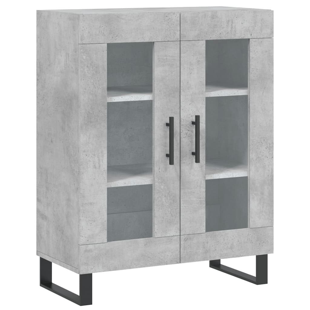vidaXL Szafka, szarość betonu, 69,5x34x90 cm, materiał drewnopochodny