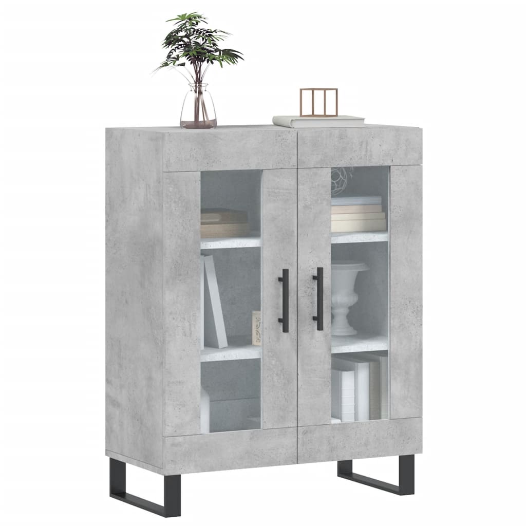 vidaXL Szafka, szarość betonu, 69,5x34x90 cm, materiał drewnopochodny