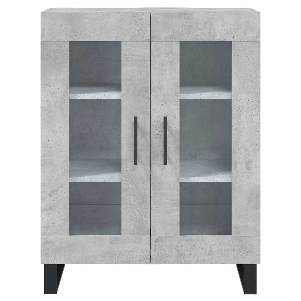 vidaXL Szafka, szarość betonu, 69,5x34x90 cm, materiał drewnopochodny