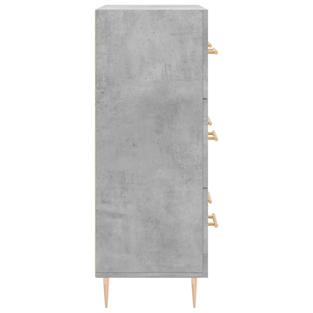 vidaXL Szafka, szarość betonu, 69,5x34x90 cm, materiał drewnopochodny