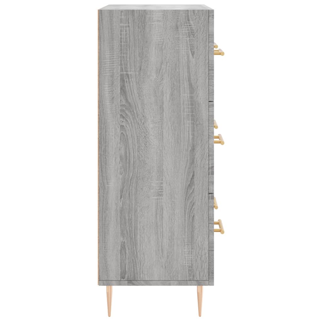 vidaXL Szafka, szary dąb sonoma, 69,5x34x90cm, materiał drewnopochodny