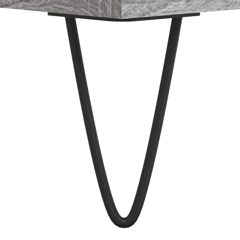 vidaXL Szafka, szary dąb sonoma, 69,5x34x90cm, materiał drewnopochodny