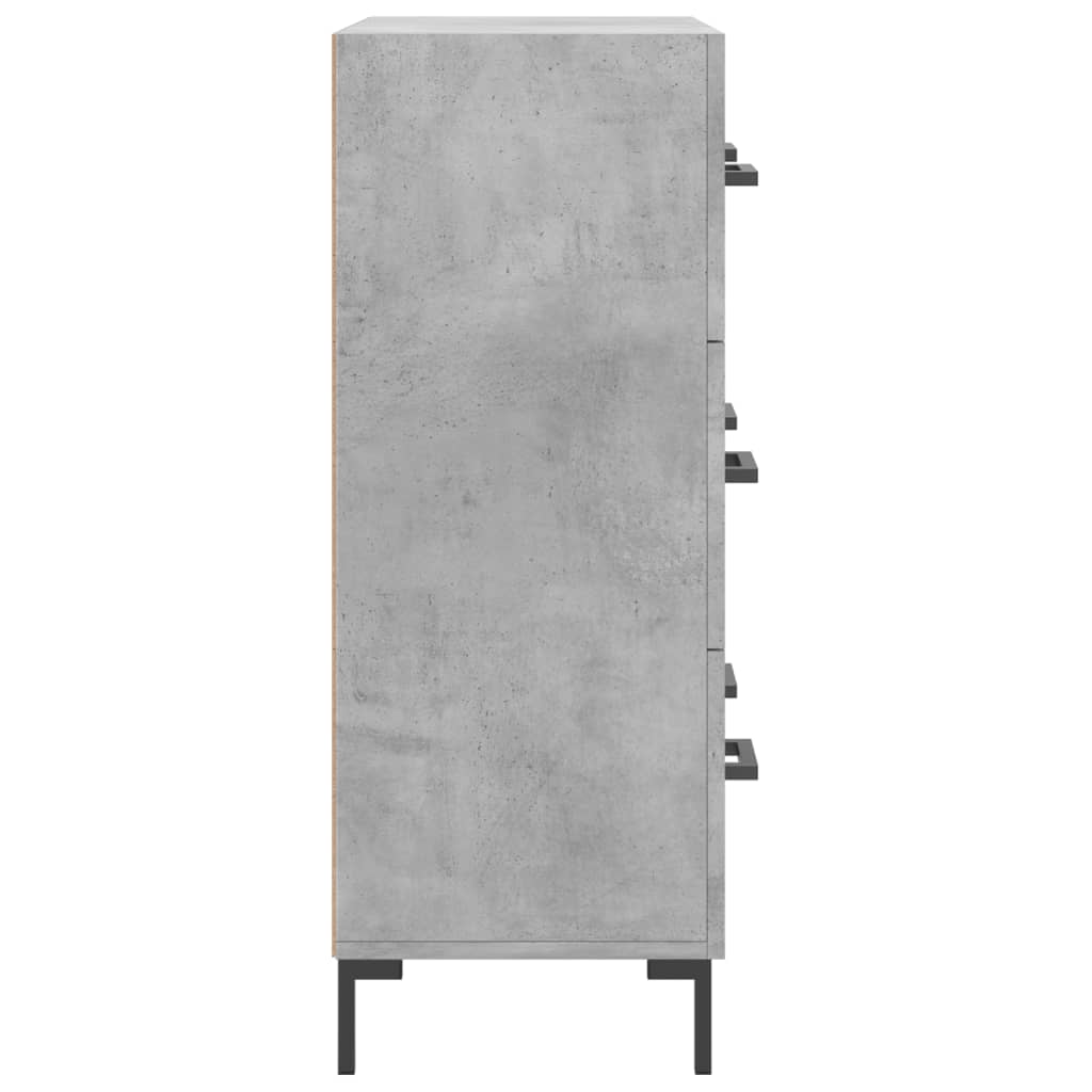 vidaXL Szafka, szarość betonu, 69,5x34x90 cm, materiał drewnopochodny