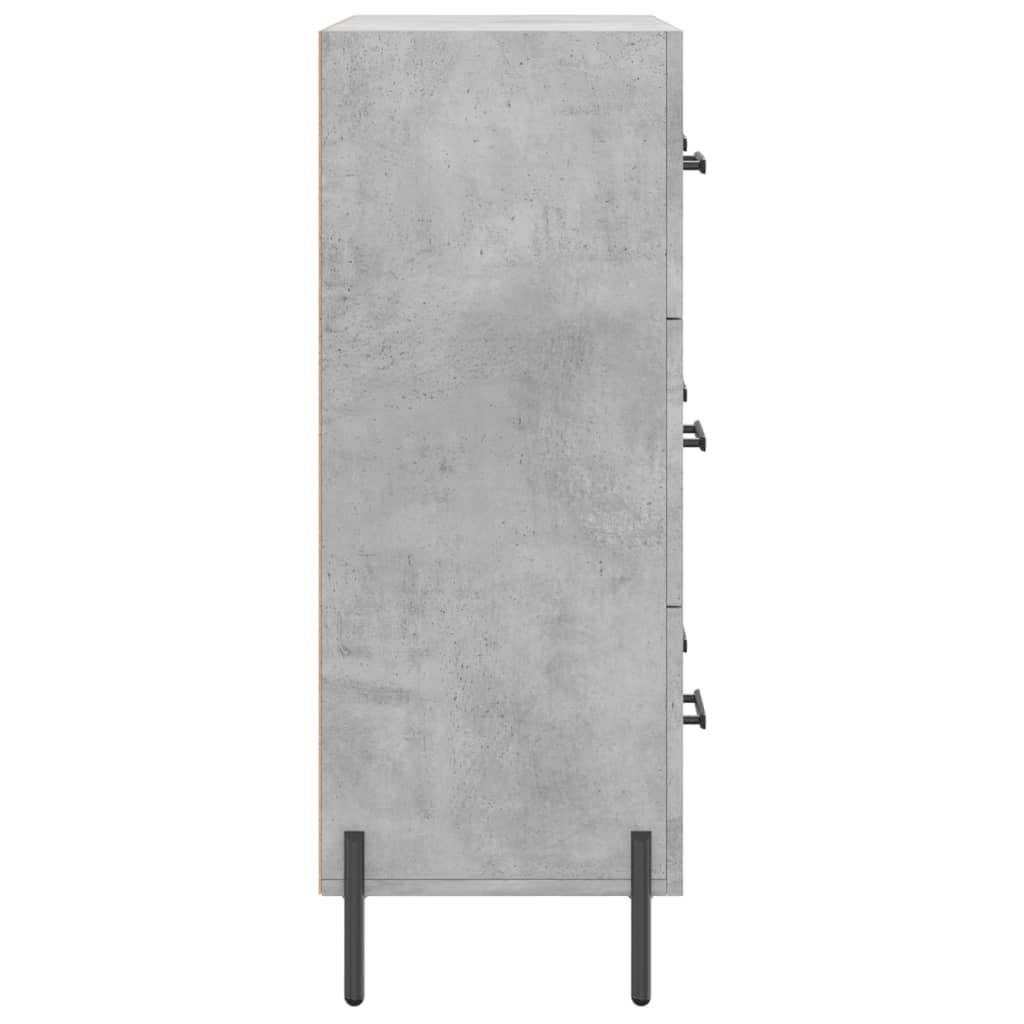 vidaXL Szafka, szarość betonu, 69,5x34x90 cm, materiał drewnopochodny