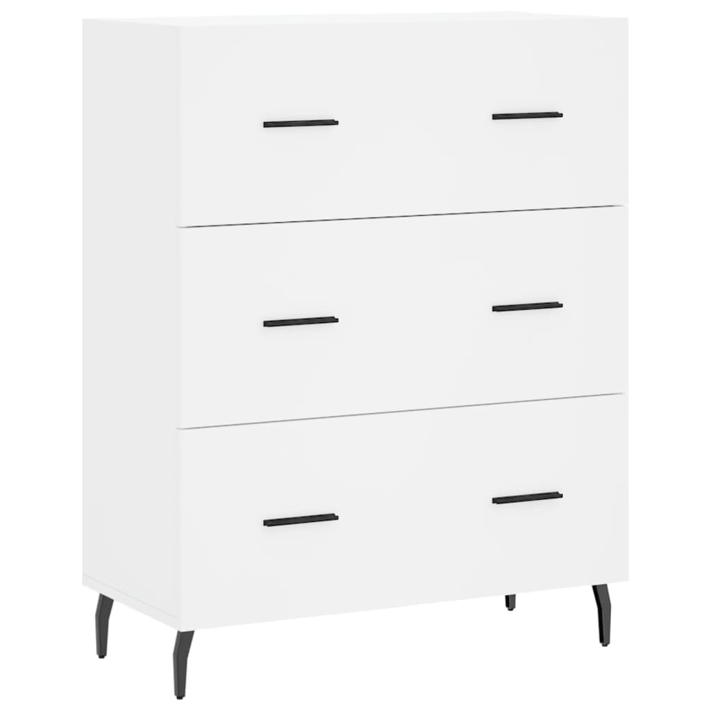 vidaXL Szafka, biała, 69,5x34x90 cm, materiał drewnopochodny