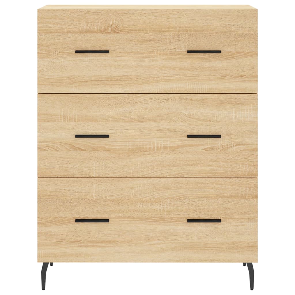 vidaXL Szafka, dąb sonoma, 69,5x34x90 cm, materiał drewnopochodny