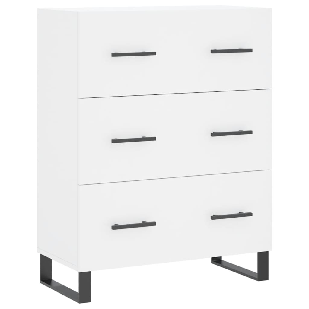 vidaXL Szafka, biała, 69,5x34x90 cm, materiał drewnopochodny