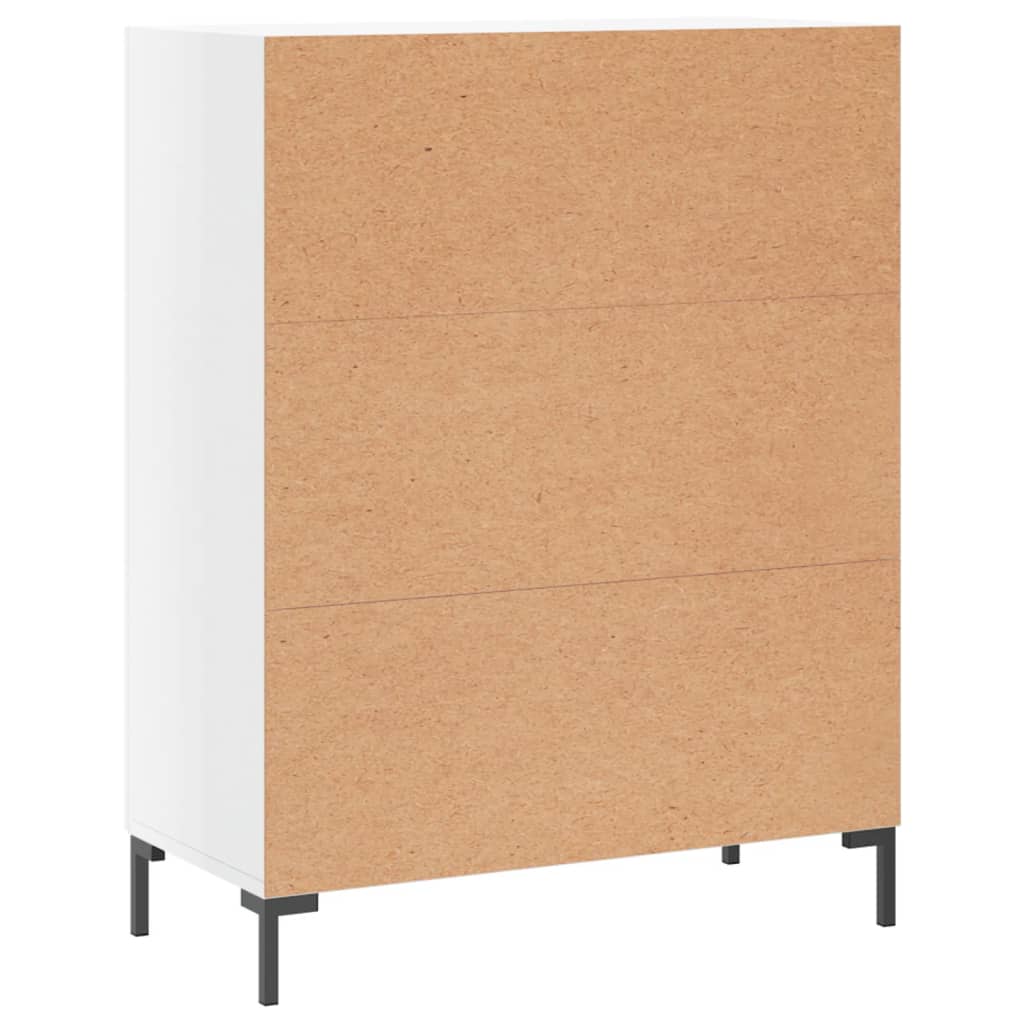 vidaXL Szafka, biała, połysk, 69,5x34x90 cm, materiał drewnopochodny