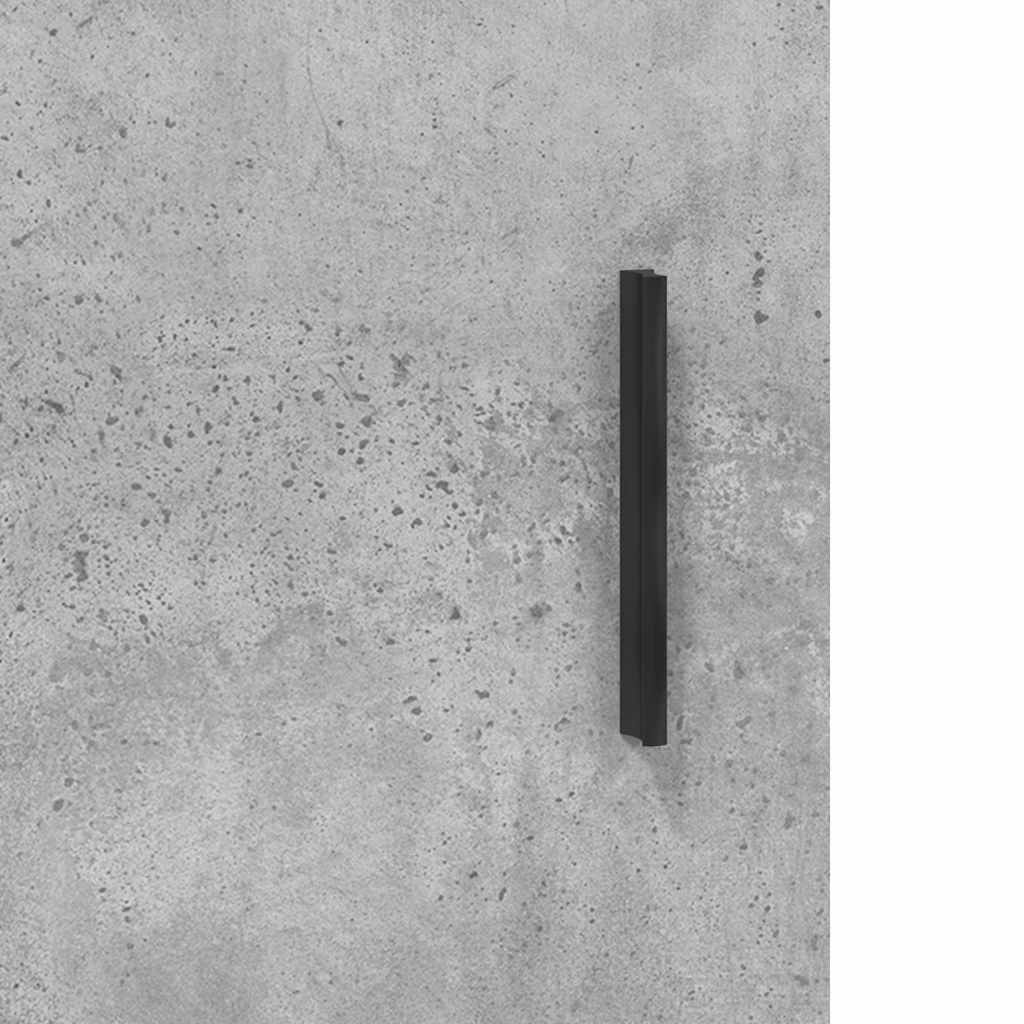 vidaXL Szafka, szarość betonu, 69,5x34x90 cm, materiał drewnopochodny