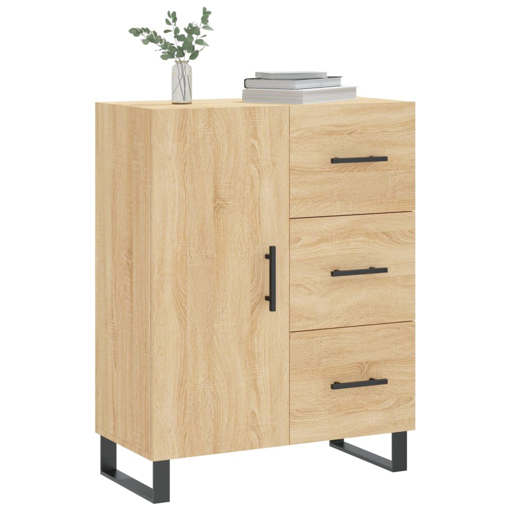 vidaXL Szafka, dąb sonoma, 69,5x34x90 cm, materiał drewnopochodny