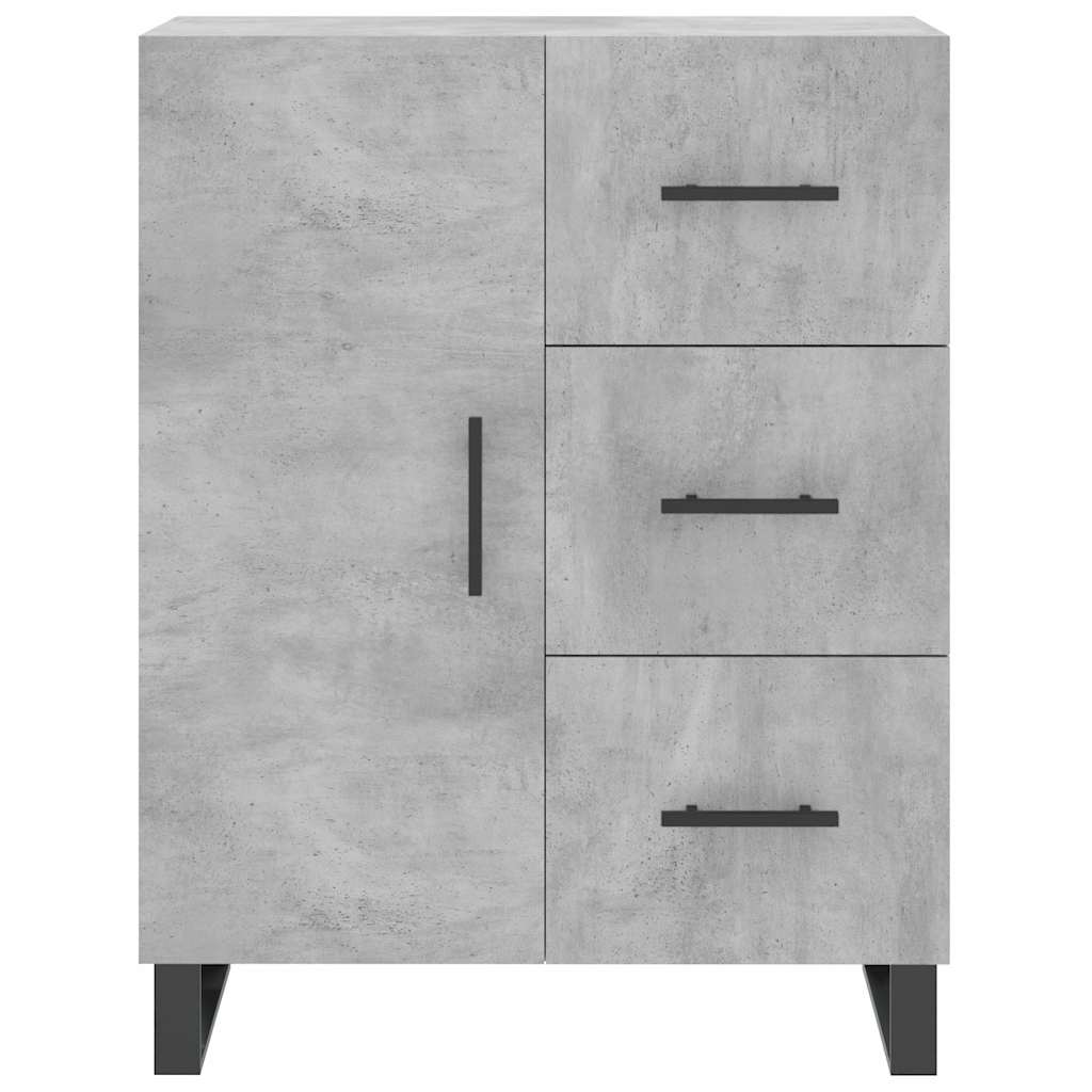 vidaXL Szafka, szarość betonu, 69,5x34x90 cm, materiał drewnopochodny