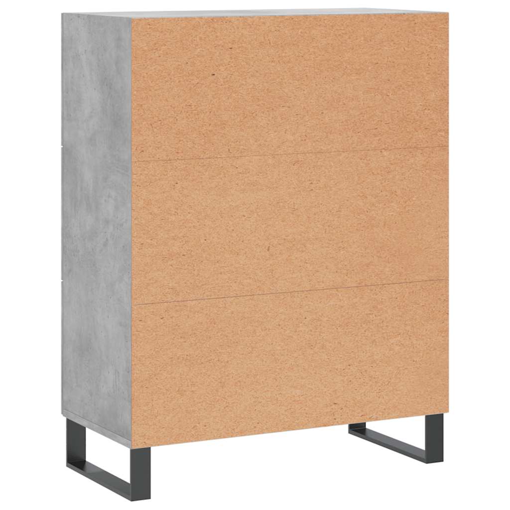 vidaXL Szafka, szarość betonu, 69,5x34x90 cm, materiał drewnopochodny