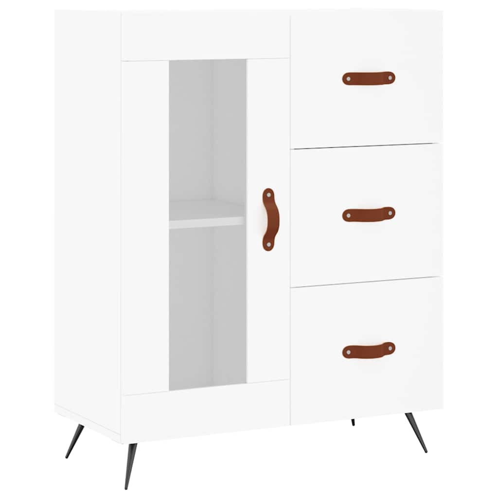 vidaXL Szafka, biała, 69,5x34x90 cm, materiał drewnopochodny