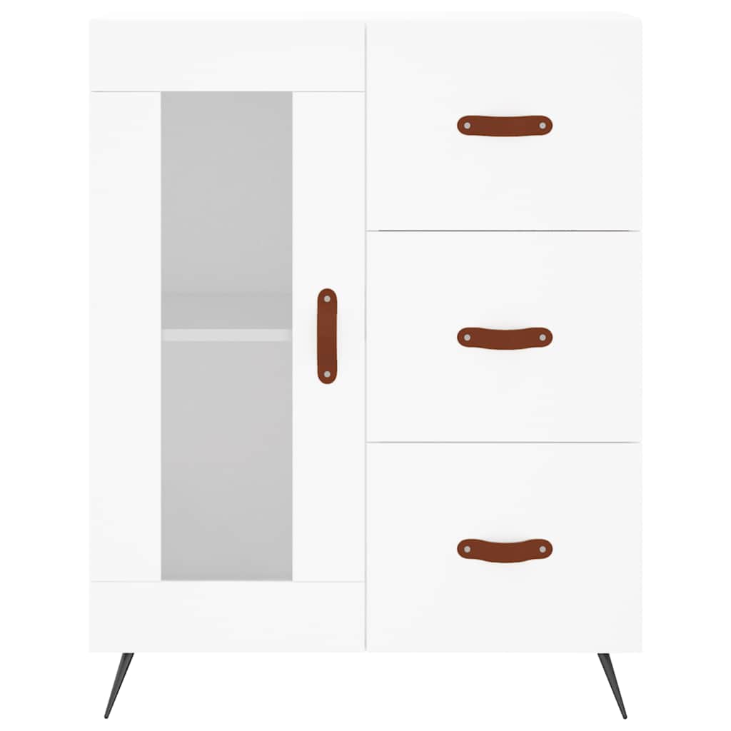 vidaXL Szafka, biała, 69,5x34x90 cm, materiał drewnopochodny