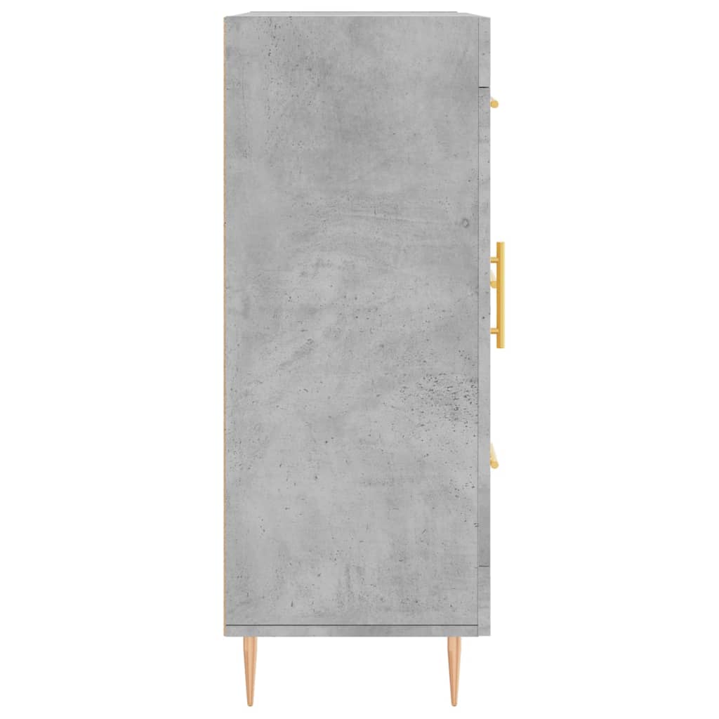vidaXL Szafka, szarość betonu, 69,5x34x90 cm, materiał drewnopochodny