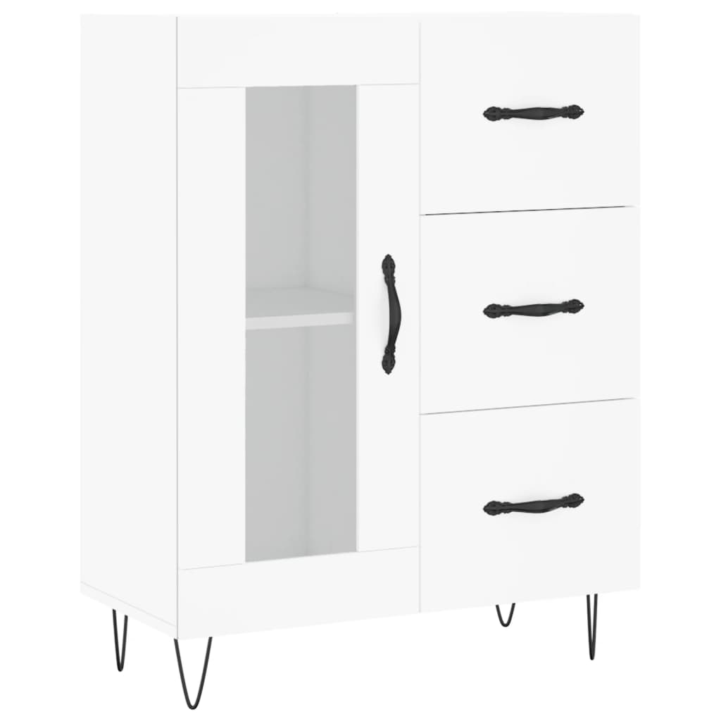 vidaXL Szafka, biała, 69,5x34x90 cm, materiał drewnopochodny