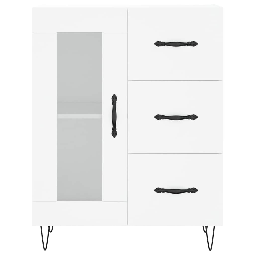 vidaXL Szafka, biała, 69,5x34x90 cm, materiał drewnopochodny