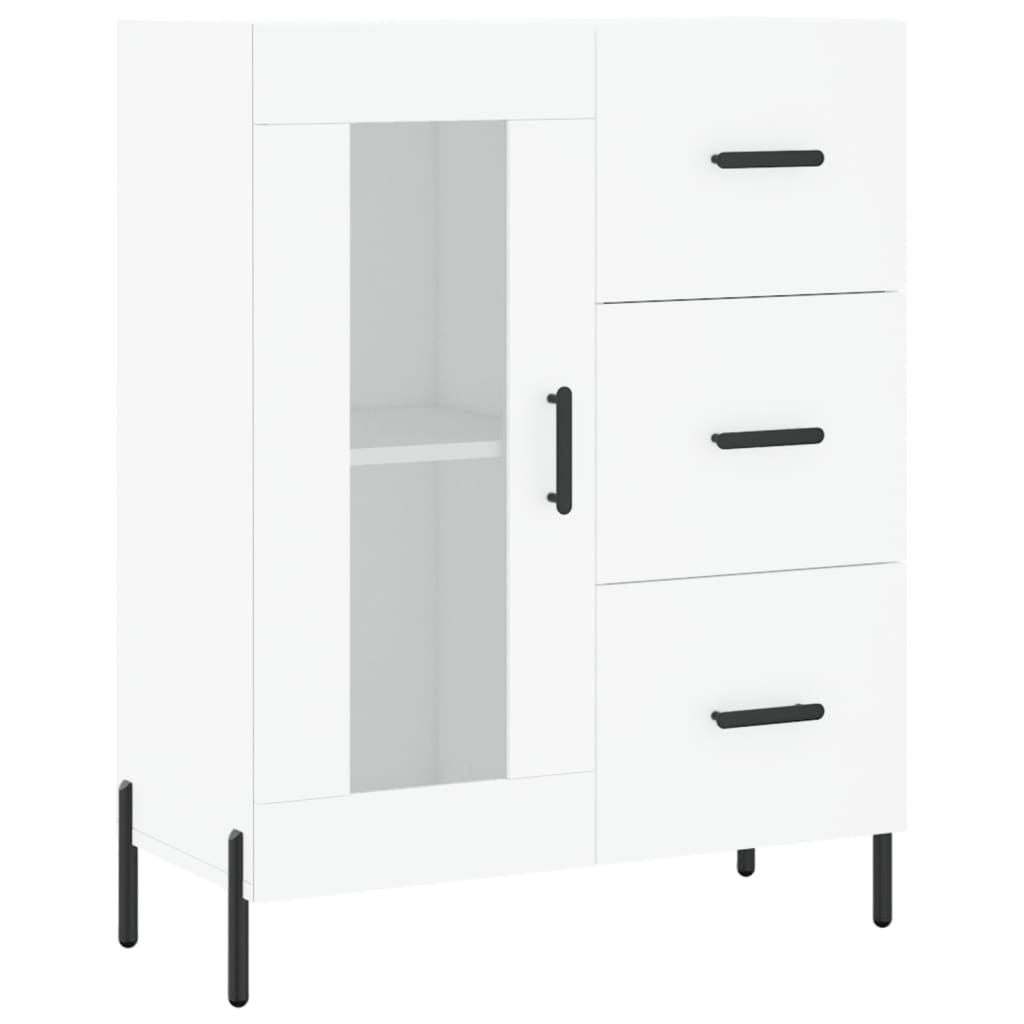vidaXL Szafka, biała, 69,5x34x90 cm, materiał drewnopochodny