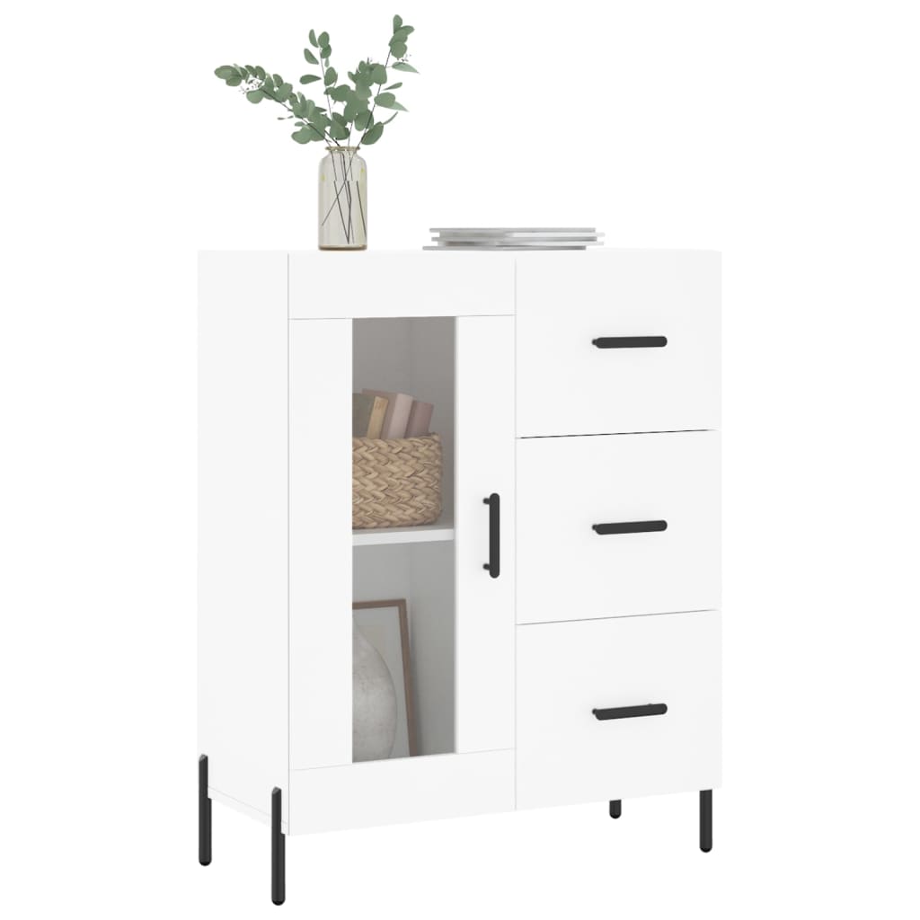 vidaXL Szafka, biała, 69,5x34x90 cm, materiał drewnopochodny