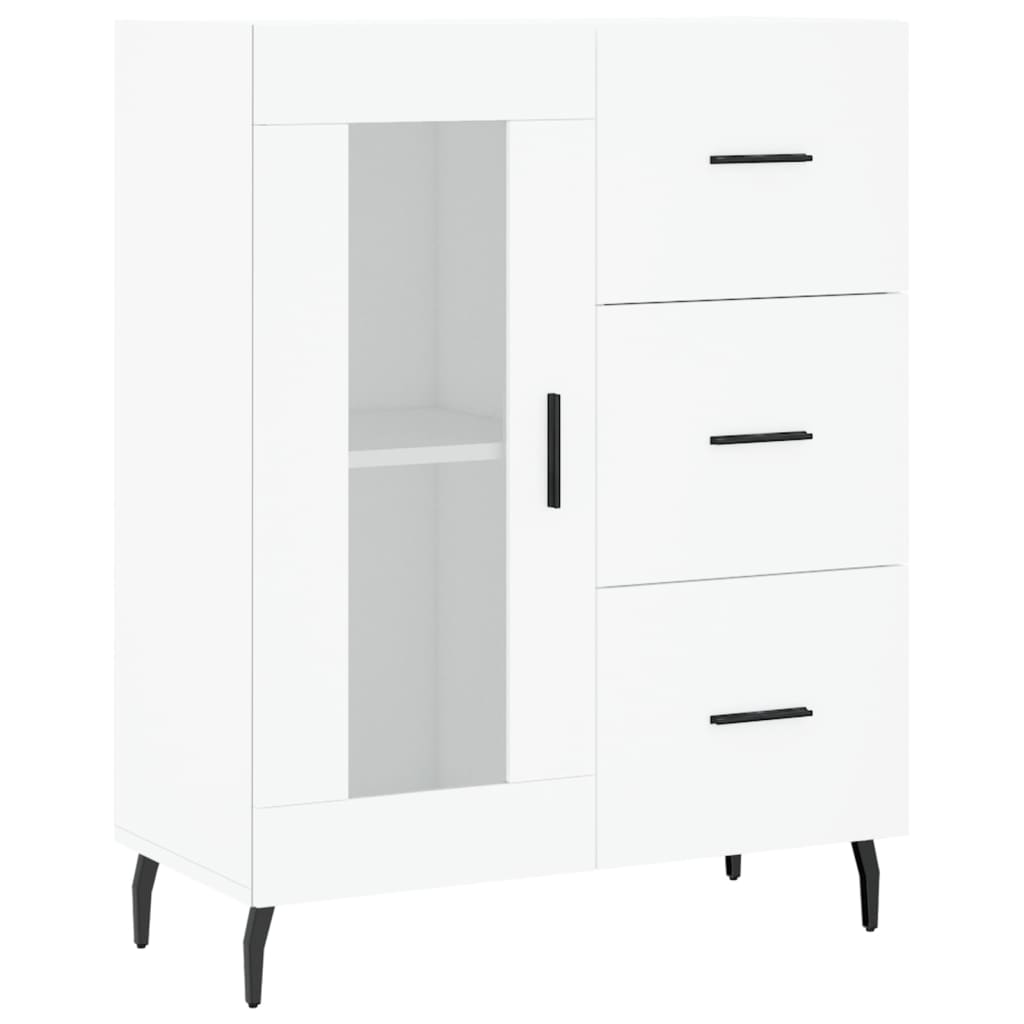 vidaXL Szafka, biała, 69,5x34x90 cm, materiał drewnopochodny